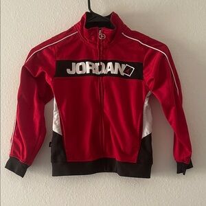 Jordan Kids Red and Black Track Jacket